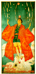 Rastelli in silk robe poster