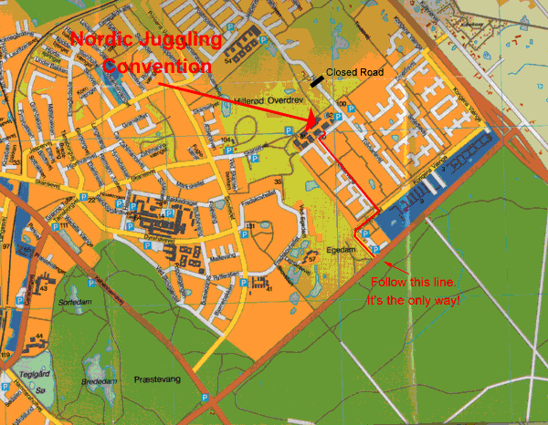 Map of Hilleroed