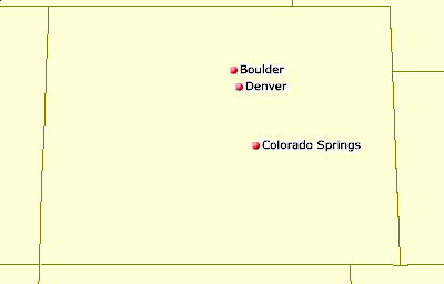 [Map of Colorado Juggling Clubs]