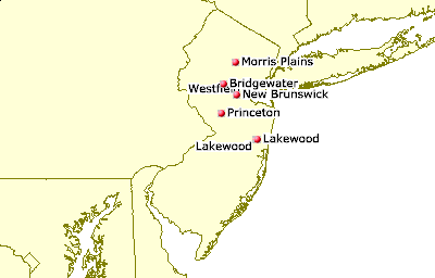 [Map of New Jersey Juggling Clubs]