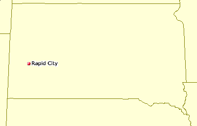 [Map of South Dakota Juggling Clubs]