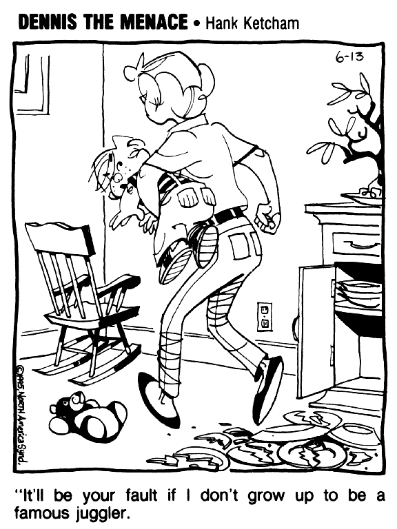 dennis the menace cartoon doodle